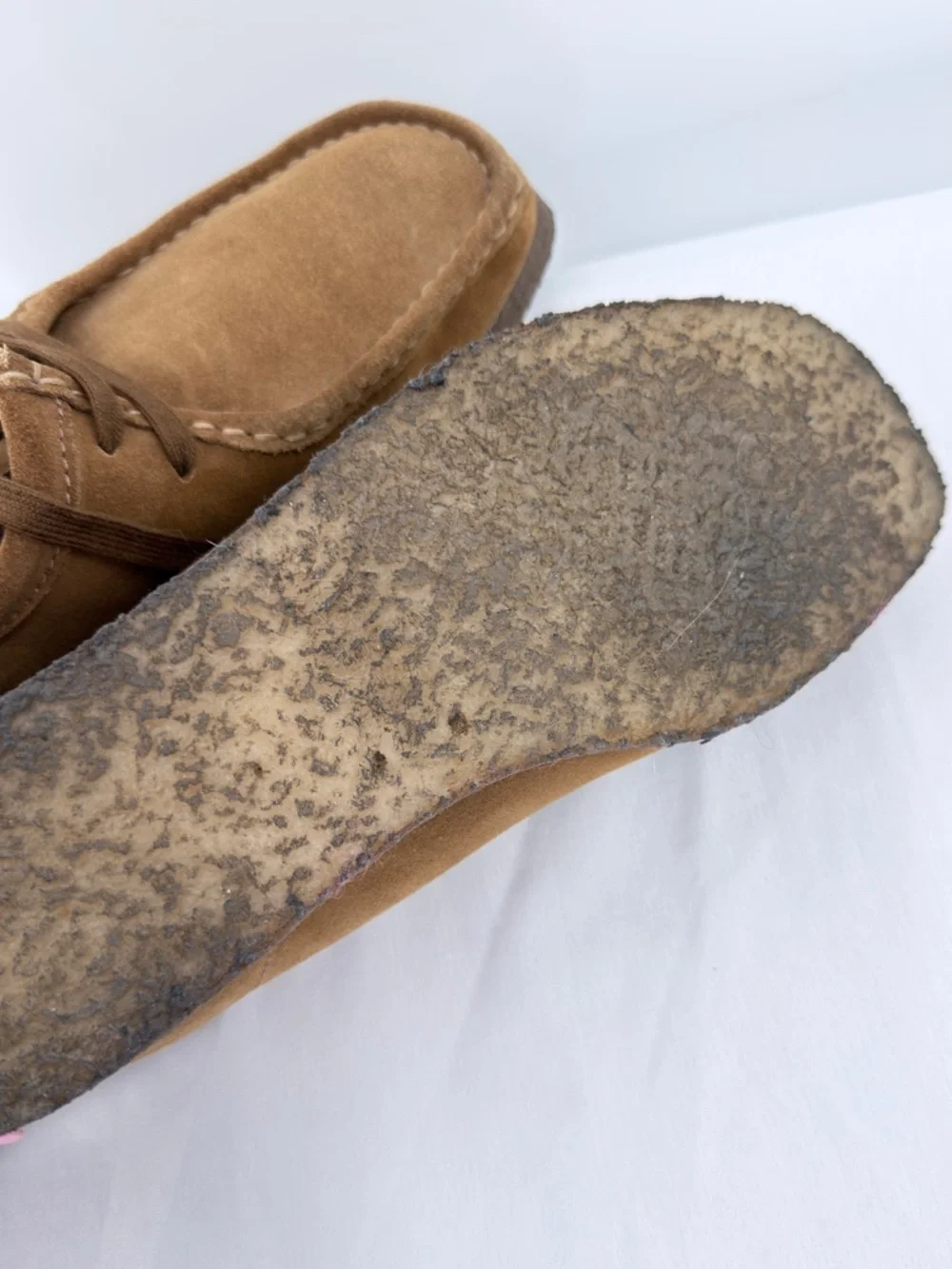 Clarks Originals Wallabee Suede Shoes Brown Crepe Sole Men’s Size 8